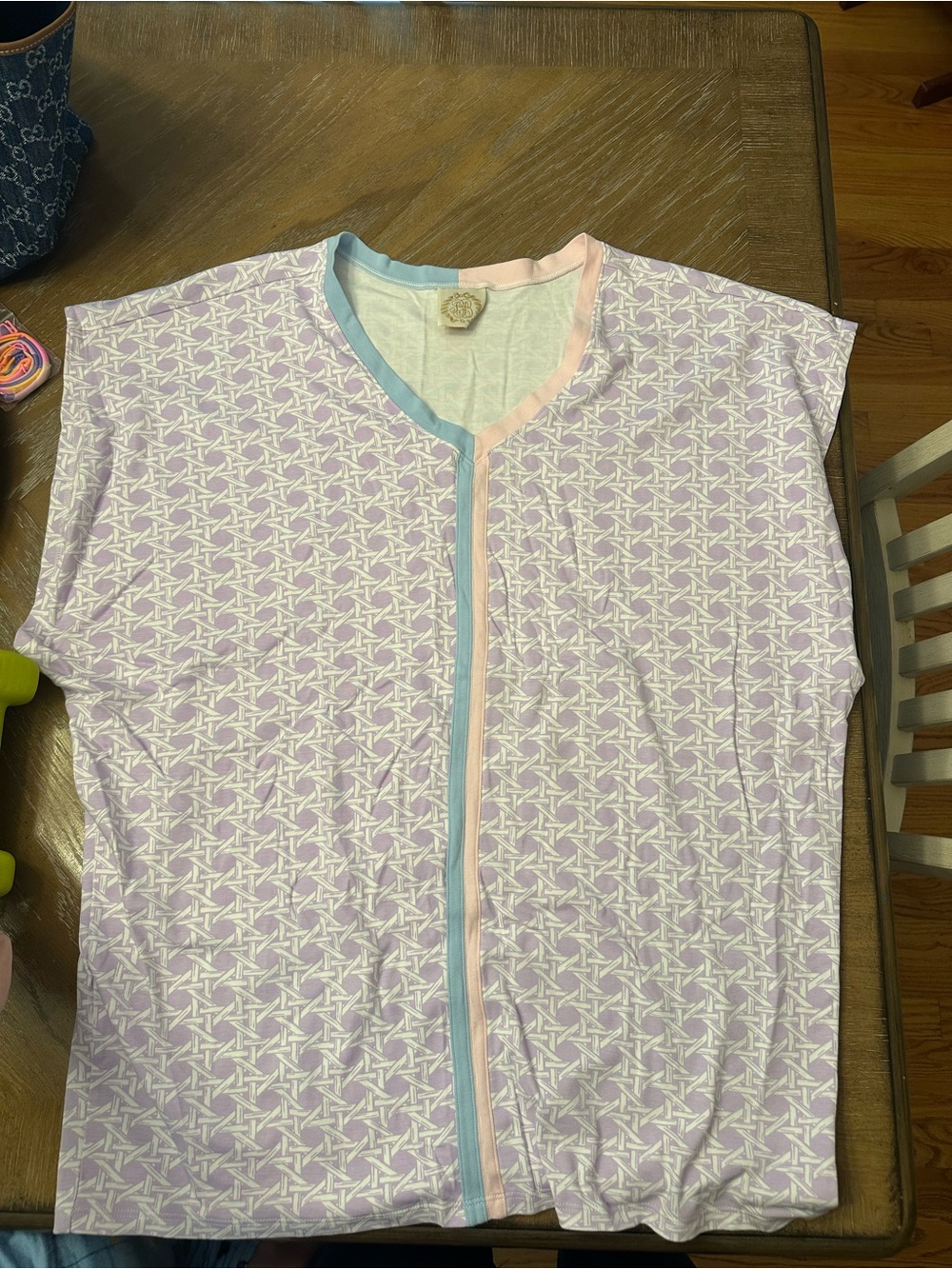 The Beaufort Bonnet Company Lavender & Pastel Trim Swim Coverup
